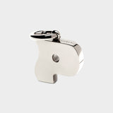 Coluri letter P charm in silver, 28 mm