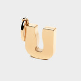 Coluri letter U charm in gold, 28 mm