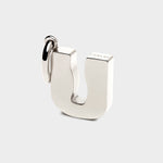 Coluri letter U charm in silver, 28 mm