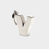 Coluri Letter V charm in silver