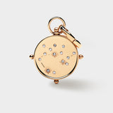 Coluri Sagittarius double-sided zodiac charm in gold, back with the constellation