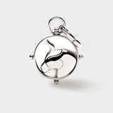 Coluri Taurus double-sided zodiac charm in silver