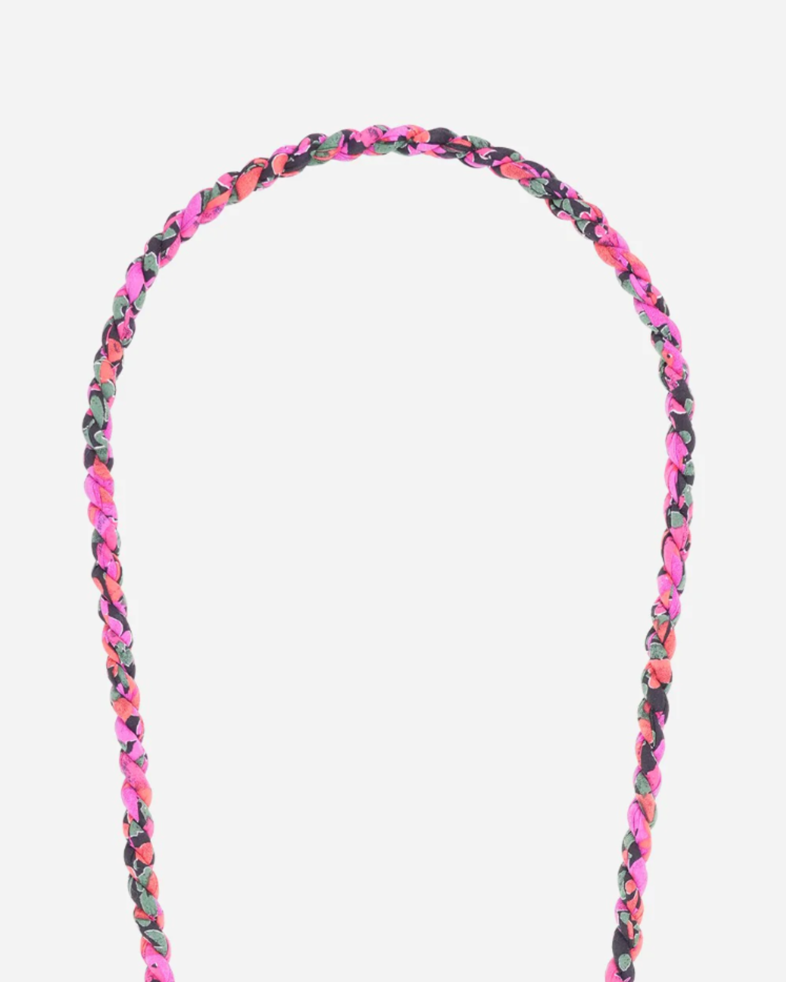 Elia Braided Phone Chain Multicolour Pink stylish braided crossbody smartphone accessory