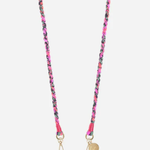 Elia Braided Phone Chain Multicolour Pink stylish braided crossbody smartphone accessory