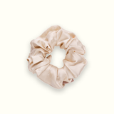 Emily's Pillow large pure silk 'Le Gros' scrunchie in champagne