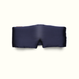 Emily's Pillow pure silk headband sleep mask in midnight blue
