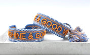 Sunshine & Good Vibes Bracelet - Blue & Orange