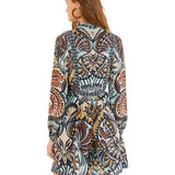 FARM Rio Balamana Multicolor Mini Dress view showcasing colorful artwork and feminine design.