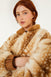Farm Rio Borbofly reversible puffer jacket with a fawn print – front view