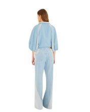 FARM Rio Denim Tree Light Colors Pants view showcasing premium denim fabric and colorful nature-inspired details.