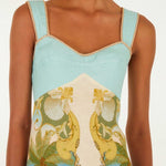 FARM Rio Multicolor Royal Sea Maxi Dress view featuring a vibrant ocean-inspired Royal Sea print and flowing silhouette.