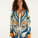 Tropical Graphic Drawstring Pockets Shorts full look