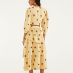 FARM Rio Sand Embroidered Midi Skirt – view 3