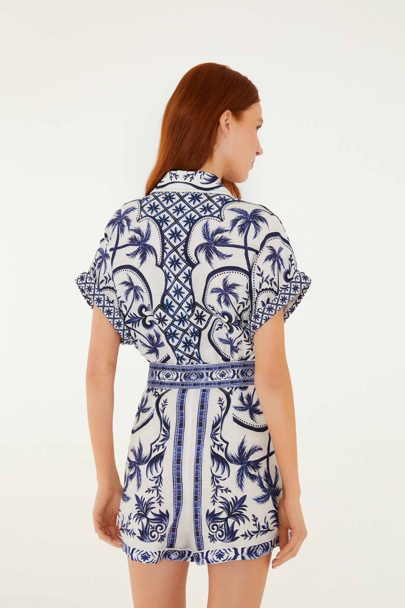 FARM Rio Wonderful City Belted Romper – view 2