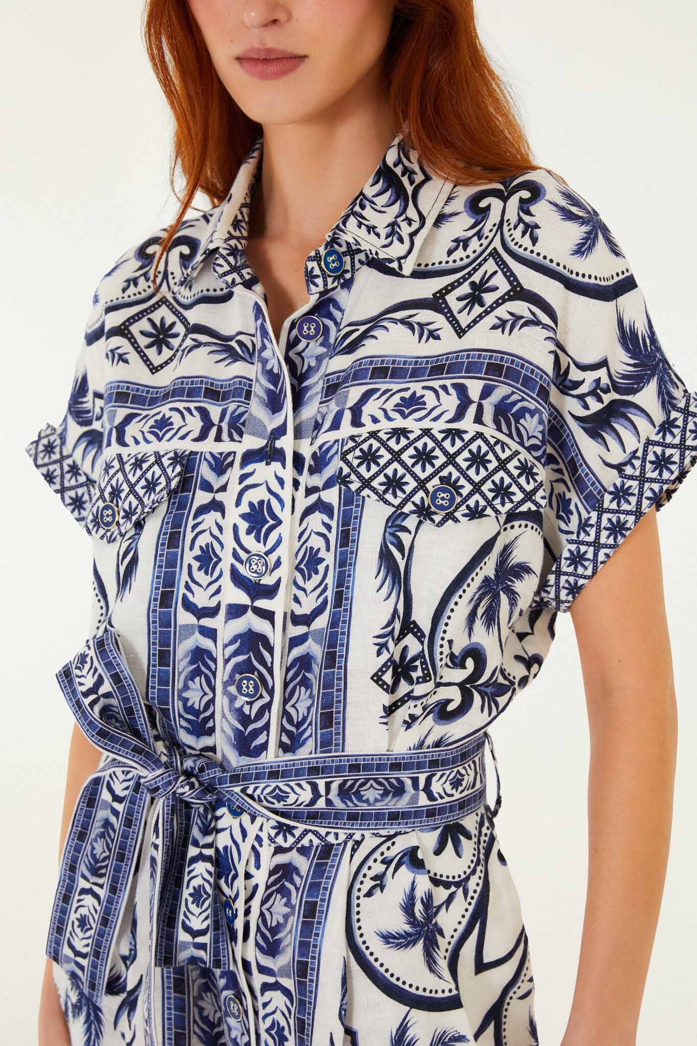 FARM Rio Wonderful City Belted Romper – view 4