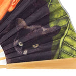 Frida Kahlo Large Hand Fan – Portrait with Hummingbird — 48 cm bamboo folding fan, view 3