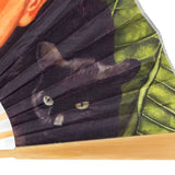 Frida Kahlo Large Hand Fan – Portrait with Hummingbird — 48 cm bamboo folding fan, view 3
