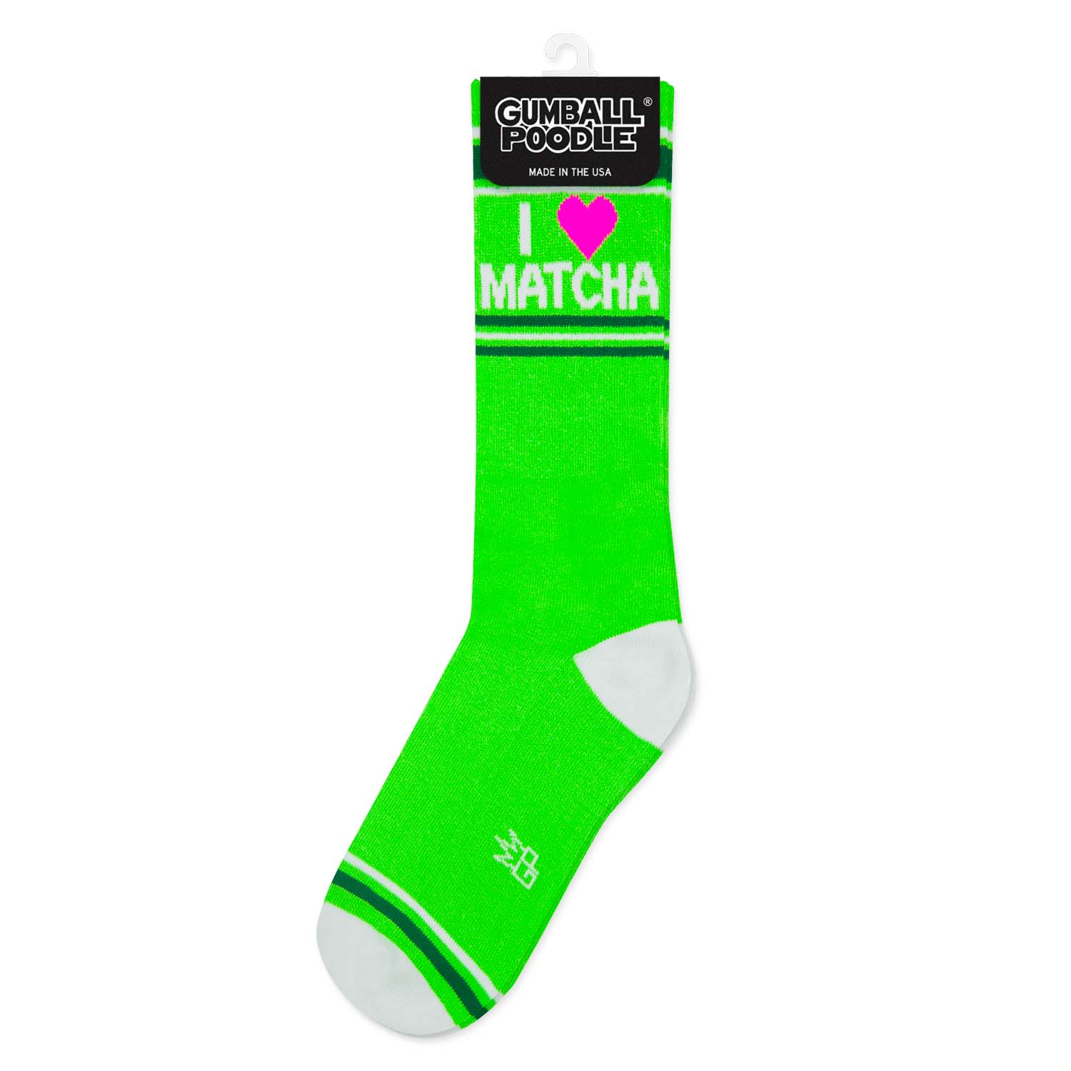 Gumball Poodle I ❤️ Matcha Gym Crew Socks – view 3