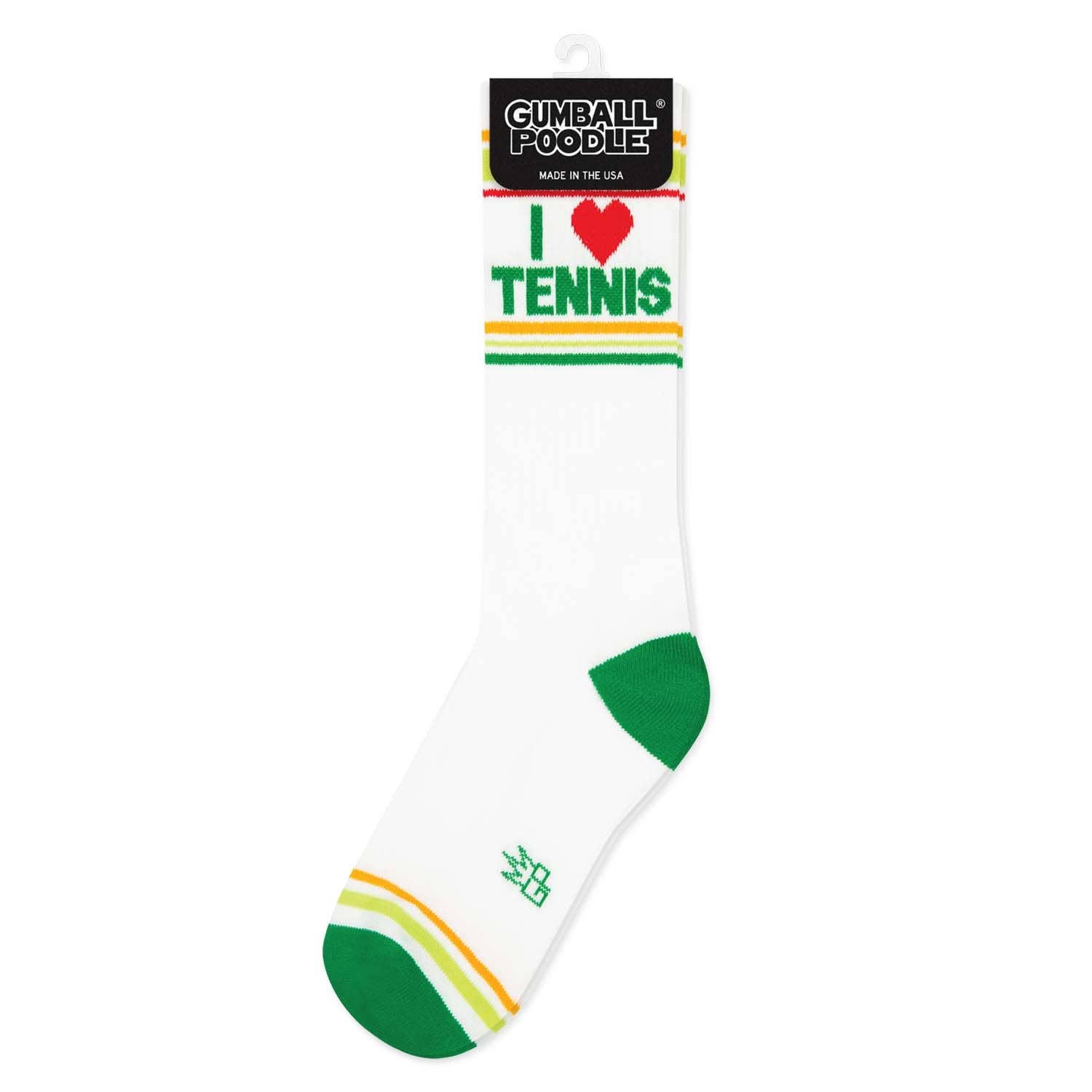 Gumball Poodle I ❤️ Tennis Gym Crew Socks – view 3