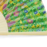 Gustav Klimt Hand Fan – The Kiss — bamboo folding fan with printed fabric, view 2
