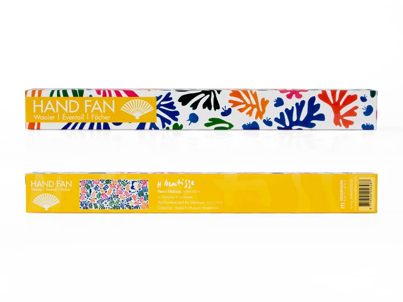 Henri Matisse Hand Fan – The Parrot and the Mermaid — bamboo folding fan with printed fabric, view 2