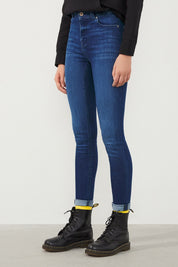  Ra Denim-Sira Skinny Fit High Waist Dark Blue Women’s Jeans-2