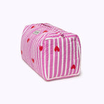 KIKOONI Love Edition pink cosmetic bag – side view