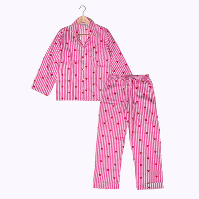 Love Edition Cotton Pyjamas – Pink