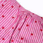 KIKOONI Love Edition pink pyjama trousers, elastic waistband – detail
