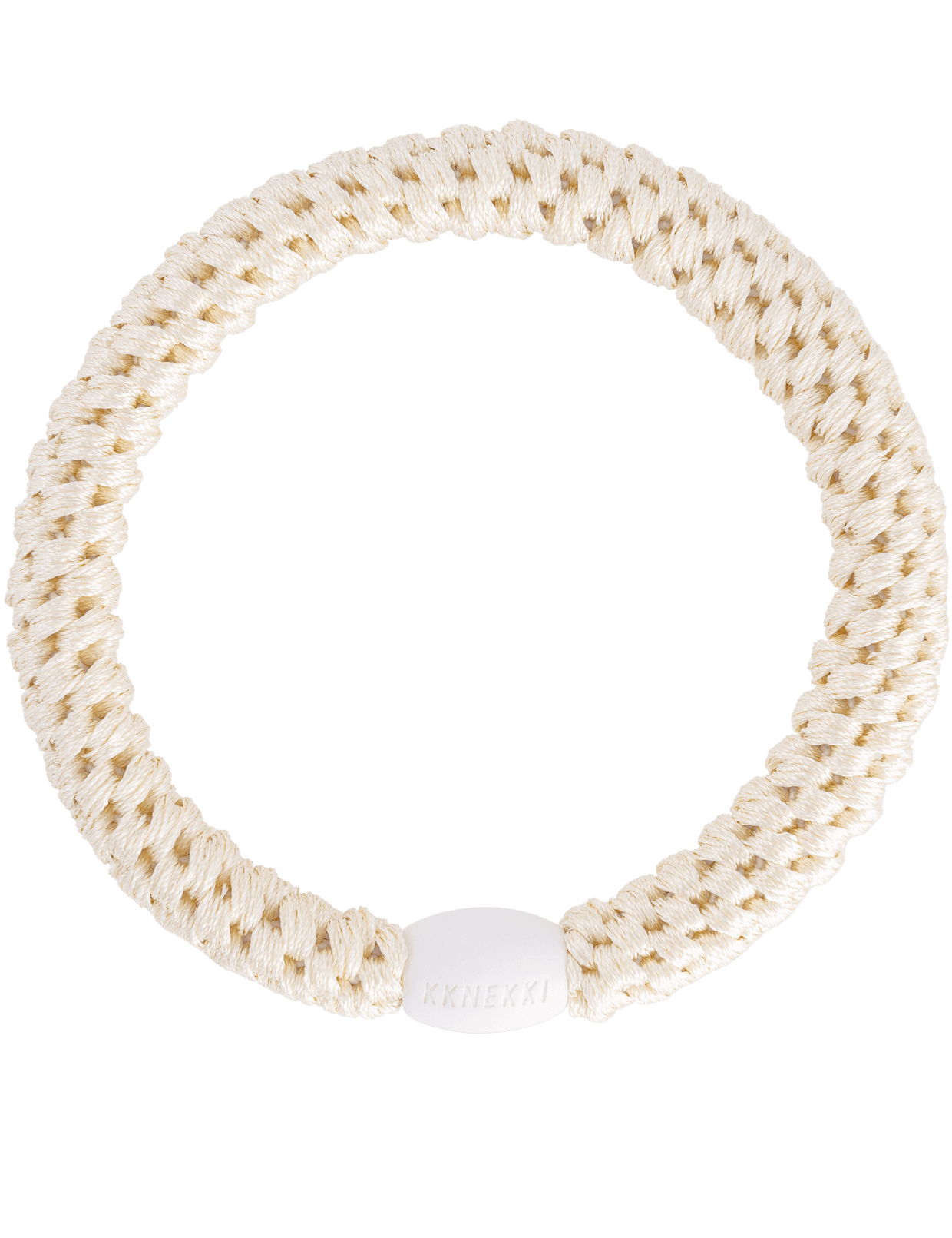 Original Kknekki Hair Elastic in Ivory – Perfect for All Hair Types and Everyday Wear