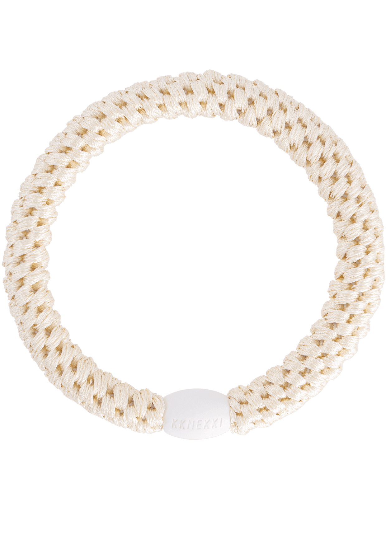 Original Kknekki Hair Elastic in Ivory – Perfect for All Hair Types and Everyday Wear