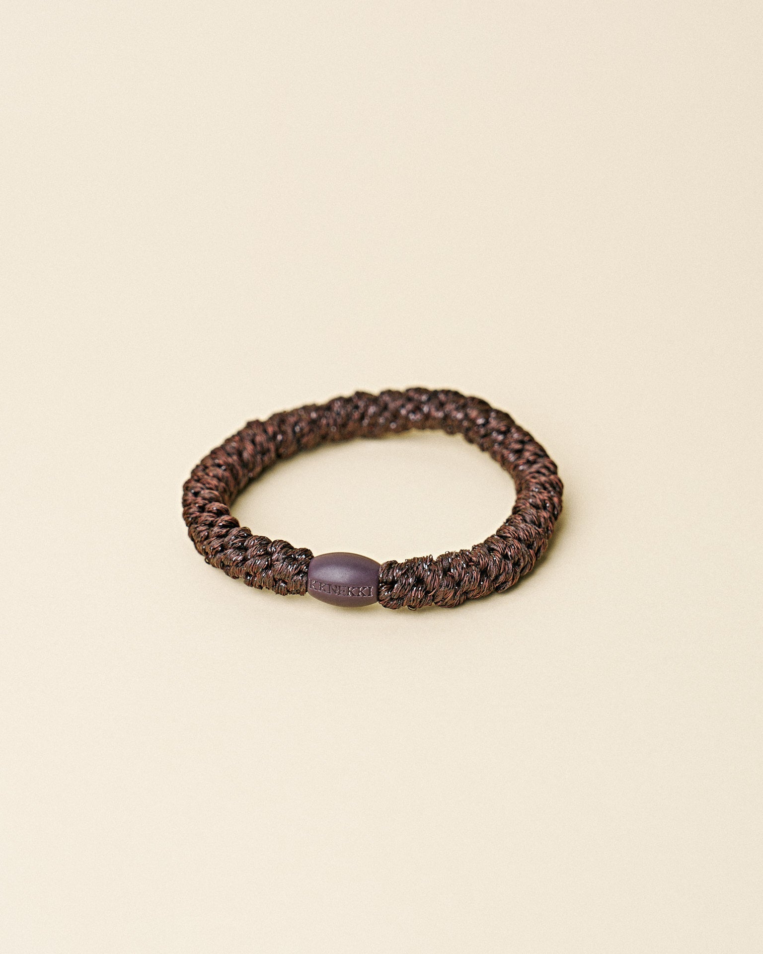 KKNEKKI hair tie Chocolate Glitter – close-up