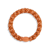 KKNEKKI Hair Tie – Faded Orange Glitter Stripe – product photo