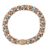 KKNEKKI Hair Tie – Teal & Nougat Mix – product photo