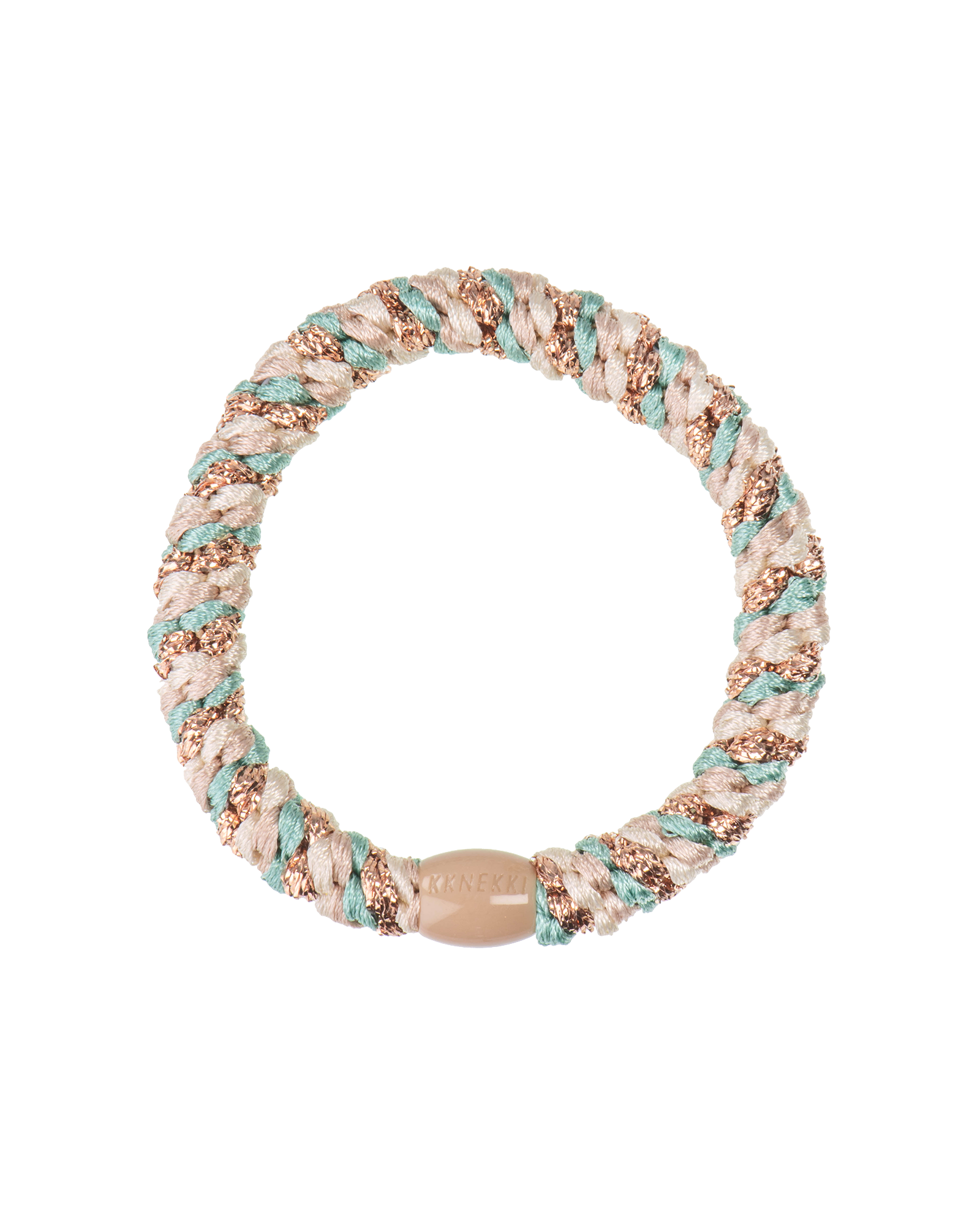 KKNEKKI Hair Tie – Turkish & Beige Glitter Mix – product photo