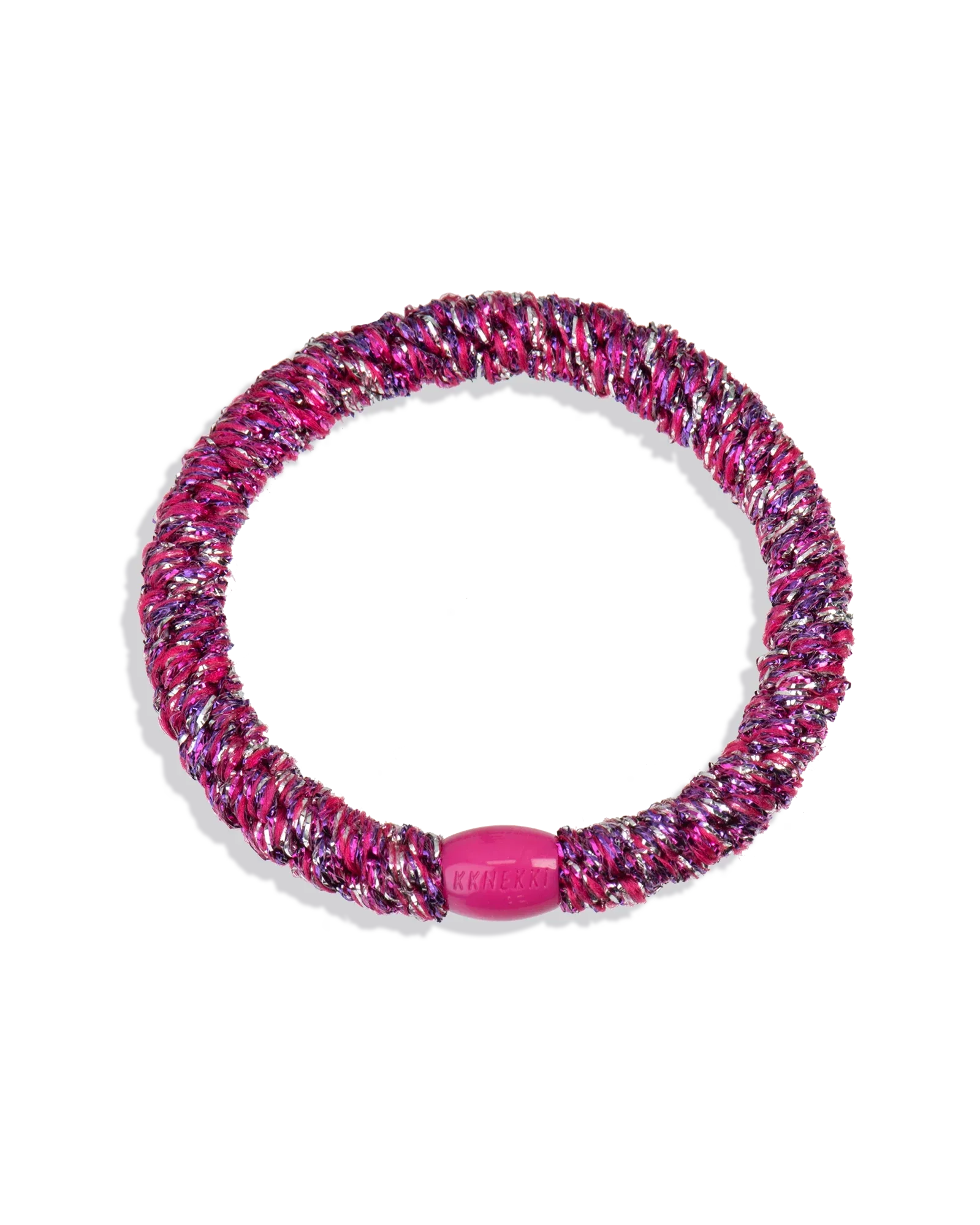 KKNEKKI Hair Tie – Unicorn Pink Glitter – product photo