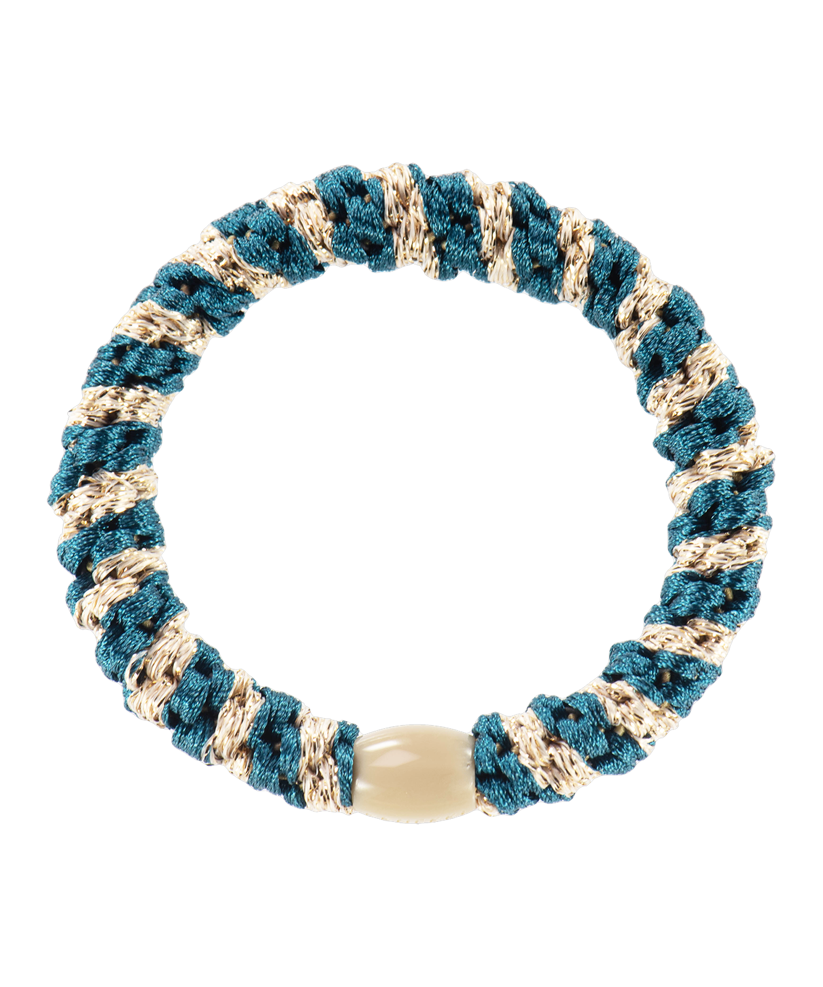 Kknekki – Light Petrol Blue & Beige Glitter Stripe