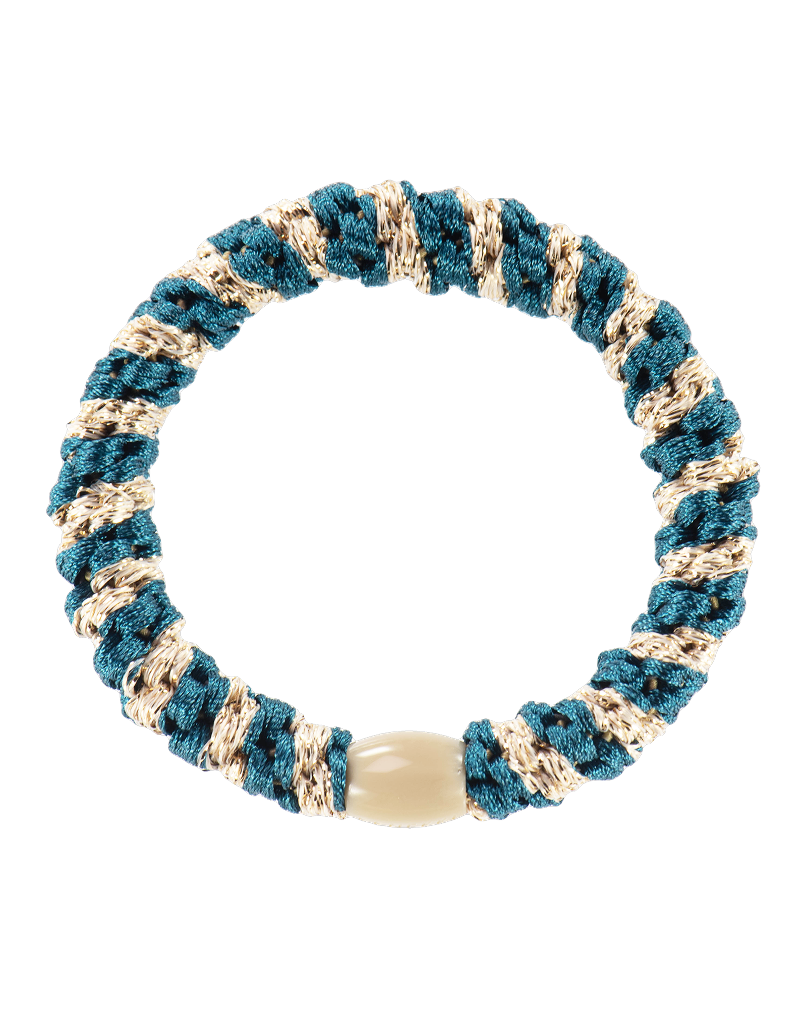 Kknekki – Light Petrol Blue & Beige Glitter Stripe