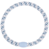 KKNEKKI Slim Hair Tie – Sea Blue & White – product photo