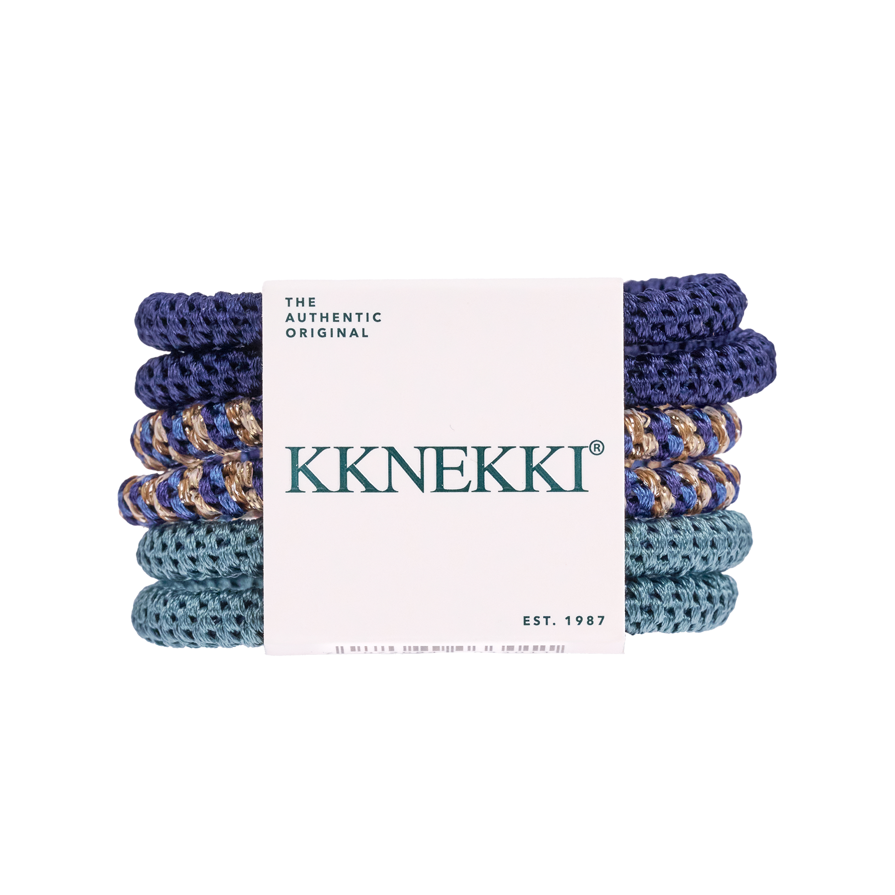 KKNEKKI Slim Hair Tie Set of 6 – No. 1 – product photo