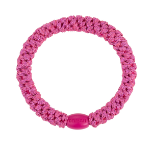 KKNEKKI Strong Pink Glitter Hair Elastic