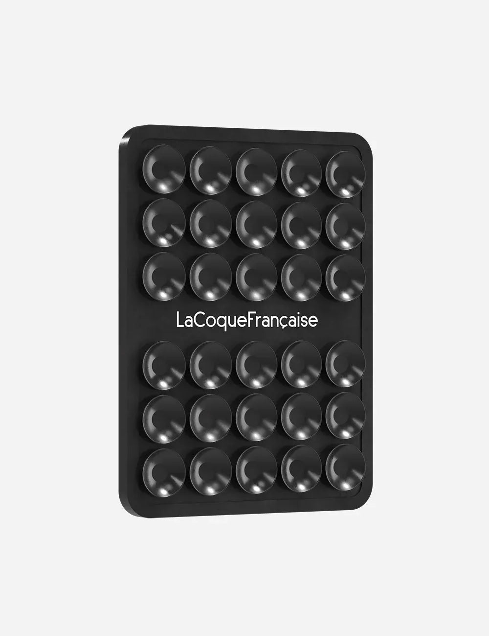 La Coque Française Black Stick-Anywhere Phone Suction Pad with 30 suction cups.