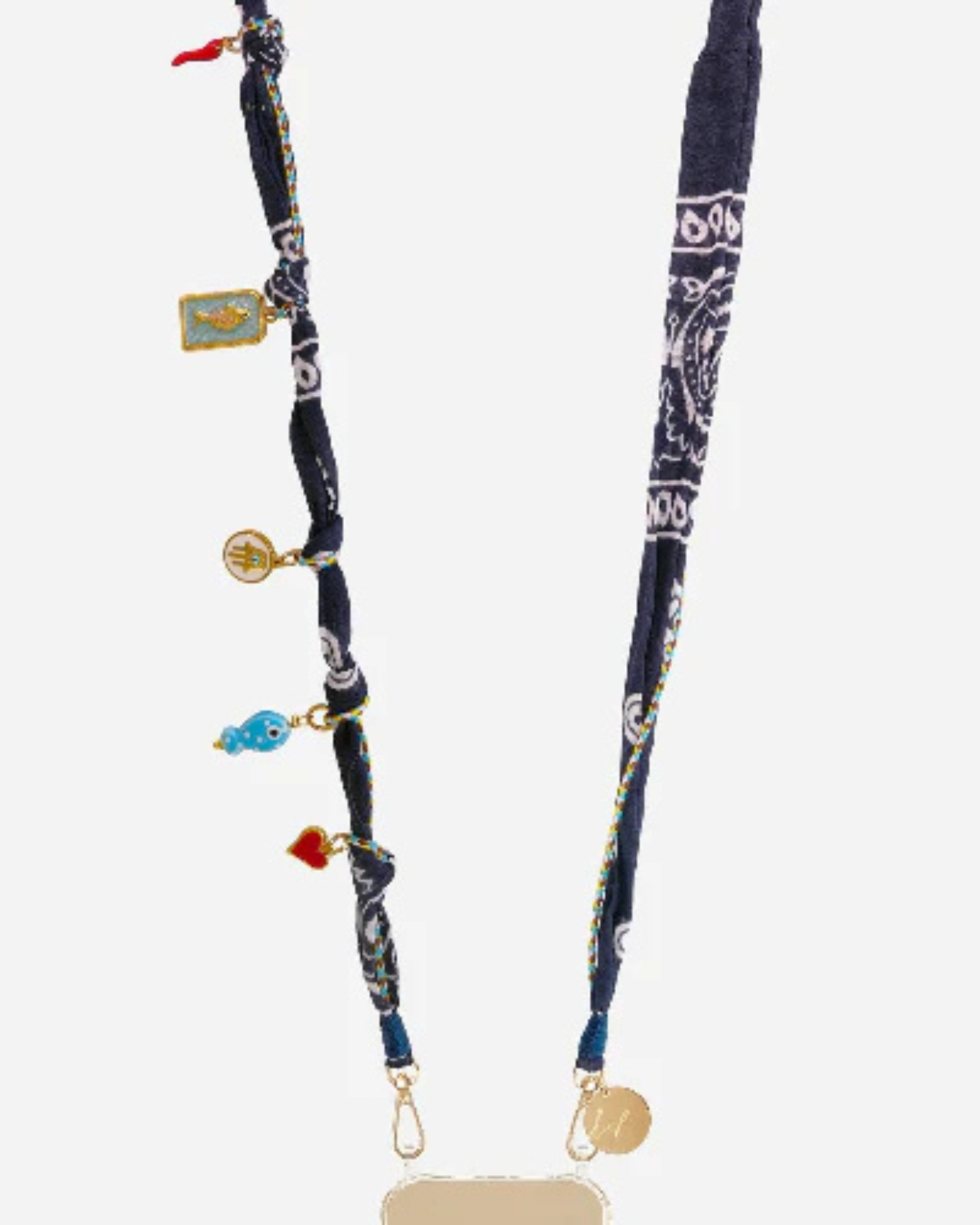 Laia Bandana Lucky Charm Phone Chain Midnight Blue stylish bandana smartphone accessory