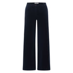 LANIUS midnight blue Marlene corduroy trousers, front view