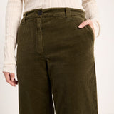 LANIUS Marlene wide-leg trousers in turtle organic cotton corduroy, photo 4