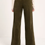 LANIUS Marlene wide-leg trousers in turtle organic cotton corduroy, photo 5