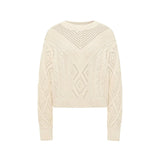 Open-Knit Organic Cotton Sweater — Ecru