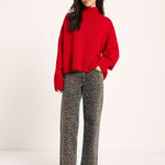 LANIUS oversized jumper in red with extra-long sleeves, another view