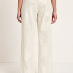 Pinstripe Marlene Trousers - Ecru & Black by LANIUS — fair fashion in organic materials, view 5