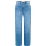 Lanius relaxed jeans in mid blue organic Candiani denim, premium sustainable fashion at 99things.ch Switzerland